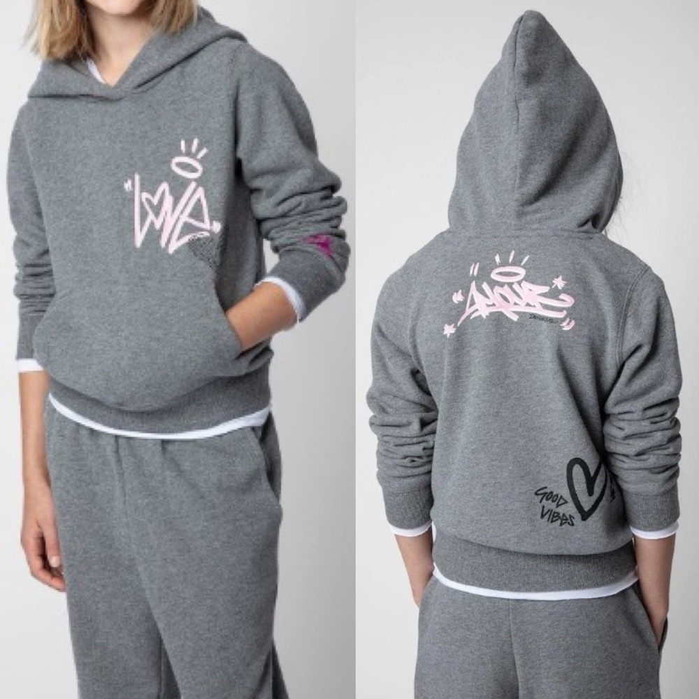 Zadig & Voltaire Spencer Graphic Sweatshirt Grey